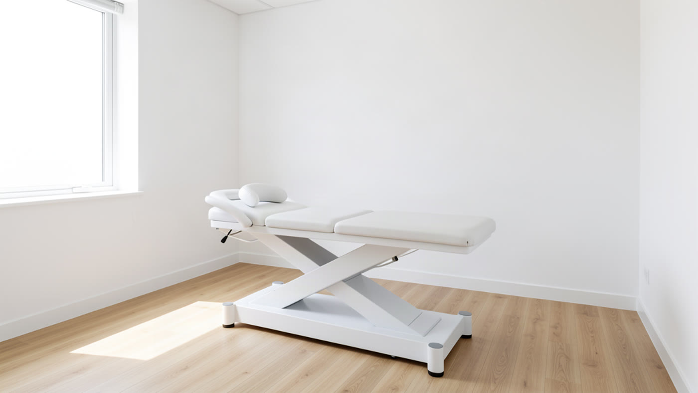 Chiropractic treatment room at Gilbertson's Chiropractic Clinic in Phoenix, AZ